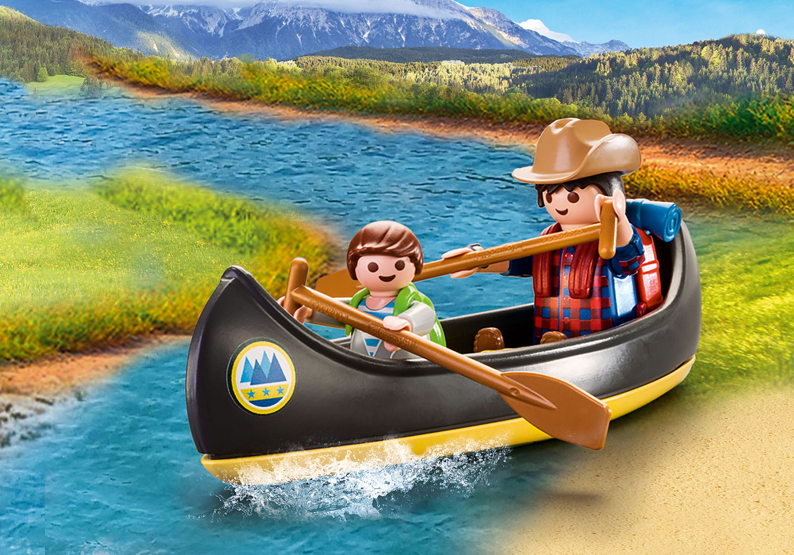 Playmobil Family Fun: Camping Adventure Carry Case - 32 Piece Playset Toys & Games Playmobil