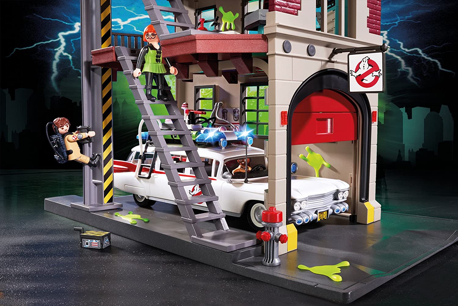 Playmobil Ghostbusters Firehouse - 228 Piece Playset [Playmobil #9219] Toys & Games Playmobil