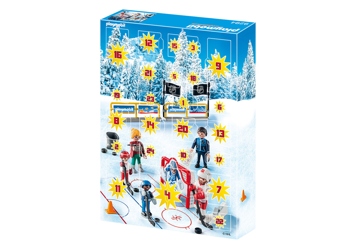 Playmobil NHL: NHL Advent Calendar - Road to The Cup - 71 Piece Playset Toys & Games Playmobil