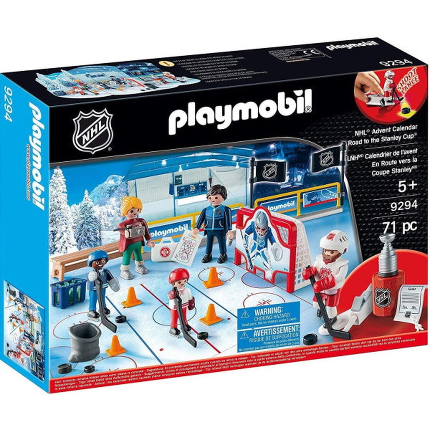Playmobil NHL: NHL Advent Calendar - Road to The Cup - 71 Piece Playset Toys & Games Playmobil