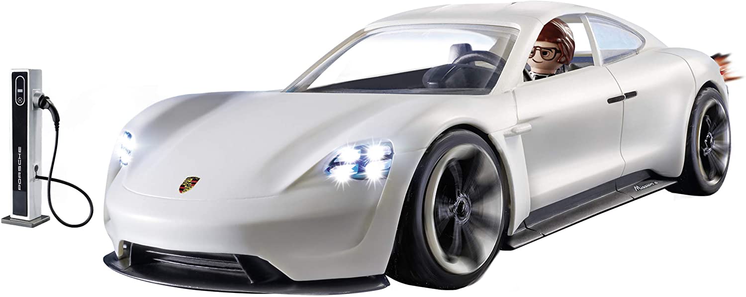 Playmobil The Movie: Rex Dasher's Porsche Mission E - 24 Piece Playset Toys & Games Playmobil
