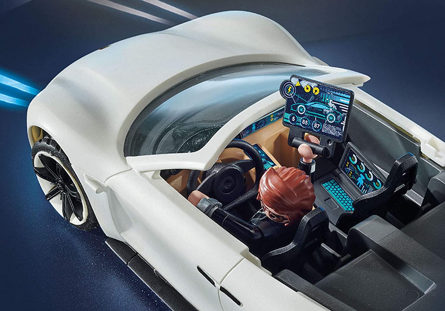 Playmobil The Movie: Rex Dasher's Porsche Mission E - 24 Piece Playset Toys & Games Playmobil
