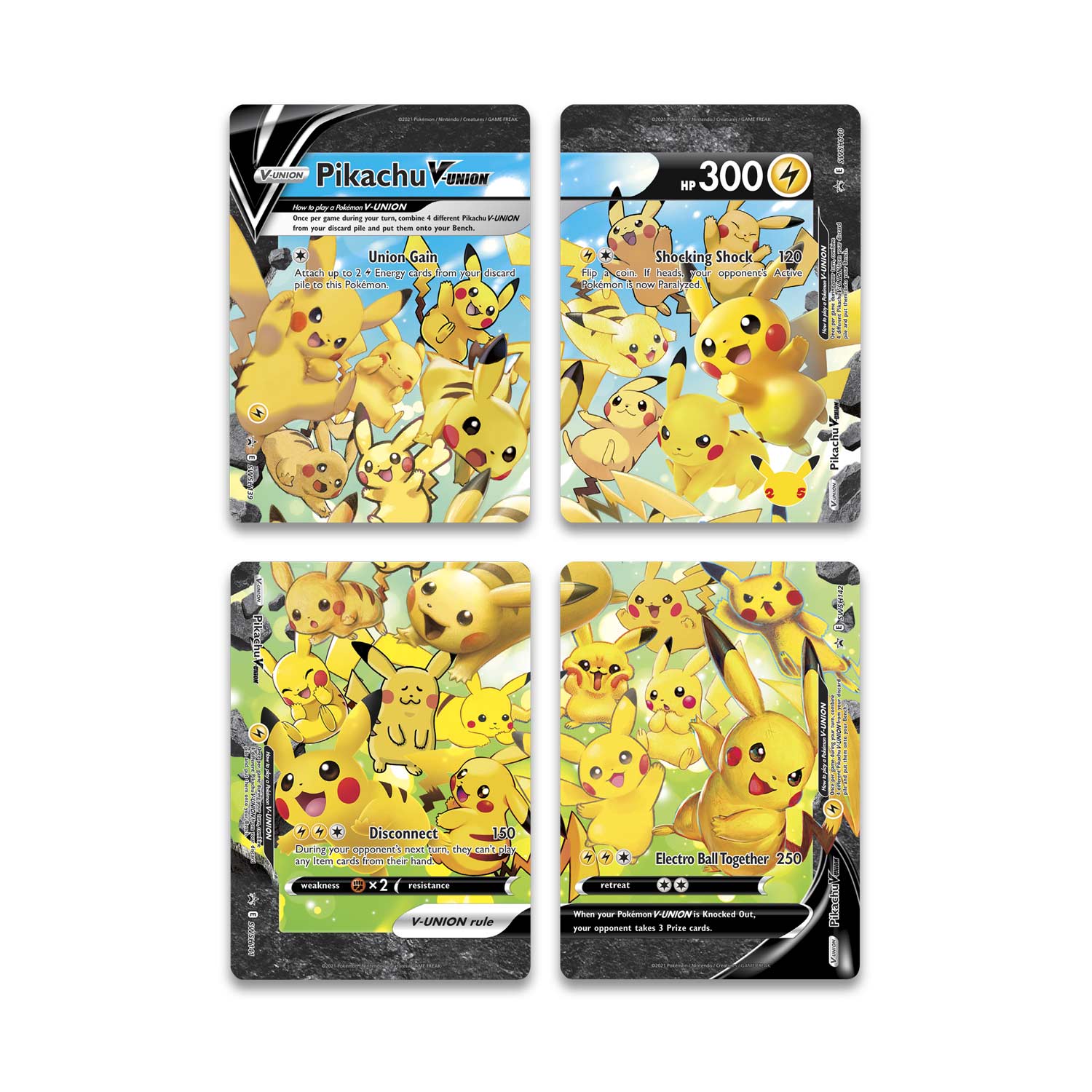 Pokemon TCG: 25th Anniversary Celebrations Special Collection Pikachu V-Union Card Game Pokemon