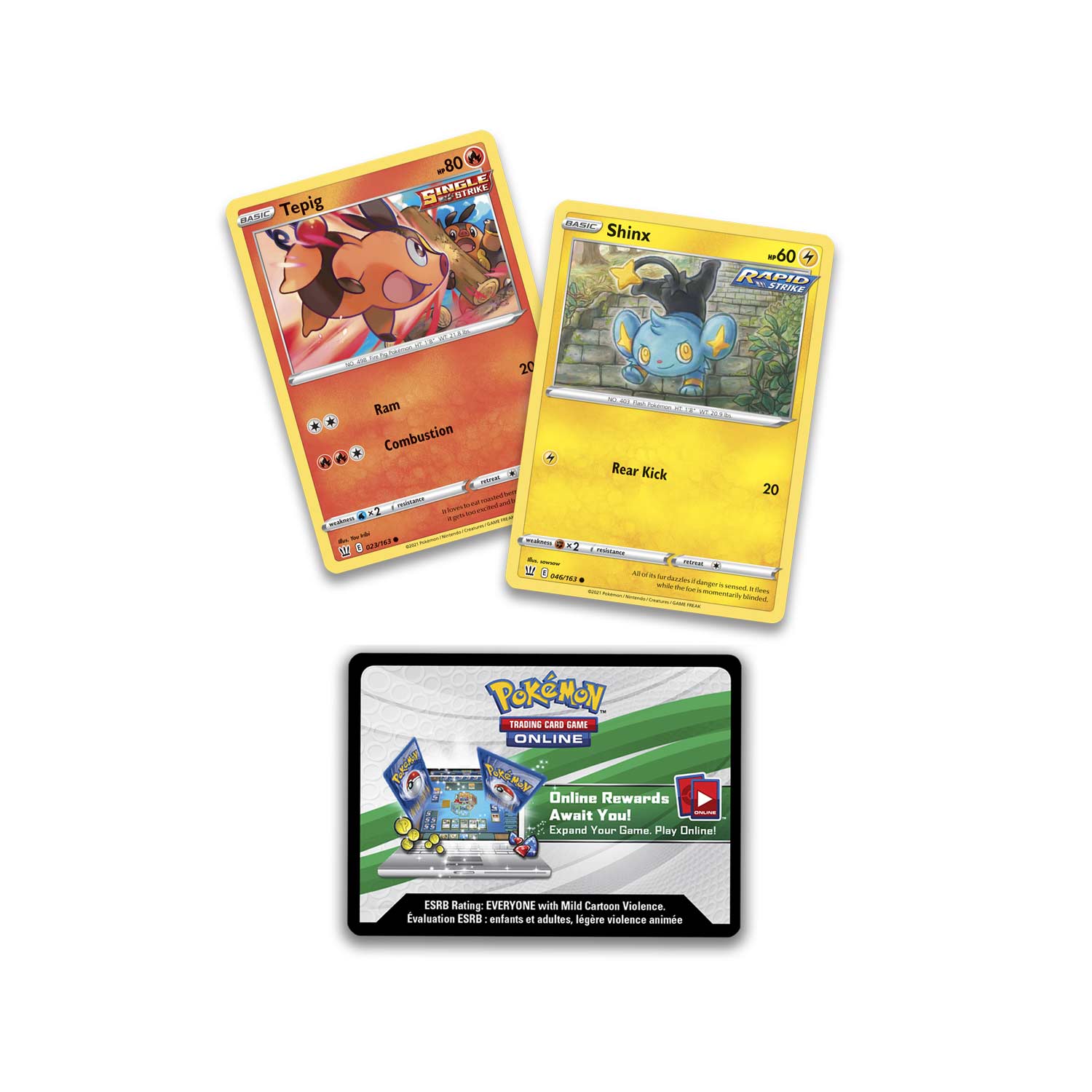Pokemon TCG: Collector Chest - Spring 2021 - Single Strike Tepig / Rapid Strike Shinx Card Game Pokemon   