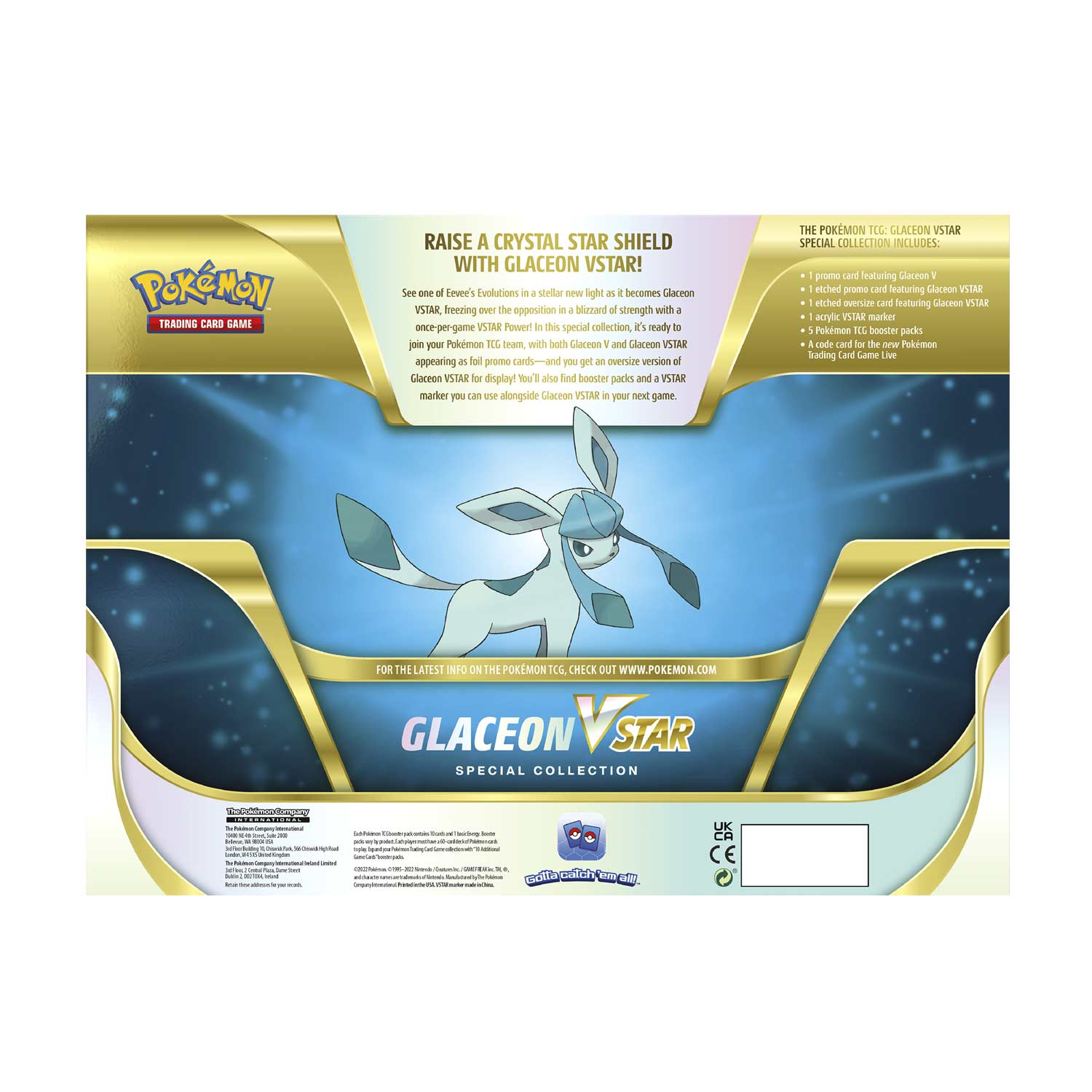 Pokemon TCG: Glaceon VSTAR Special Collection Card Game Pokemon   