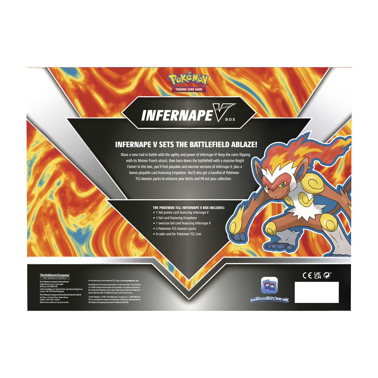 Pokemon TCG: Infernape V Box Card Game Pokemon