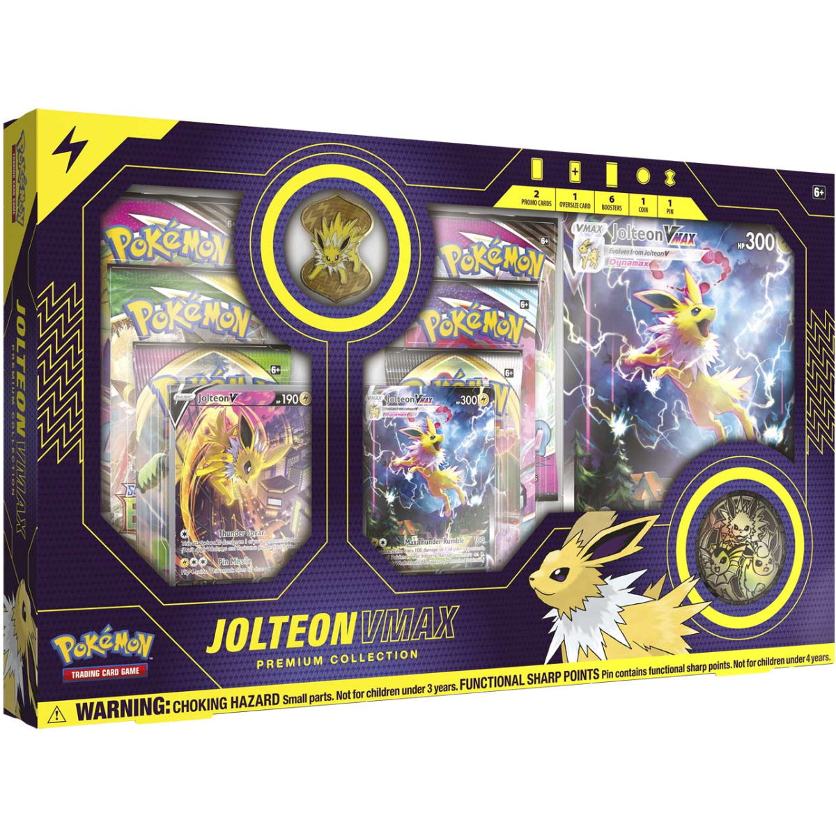 Pokemon TCG: Eevee Evolutions Jolteon VMAX Premium Collection Card Game Pokemon   