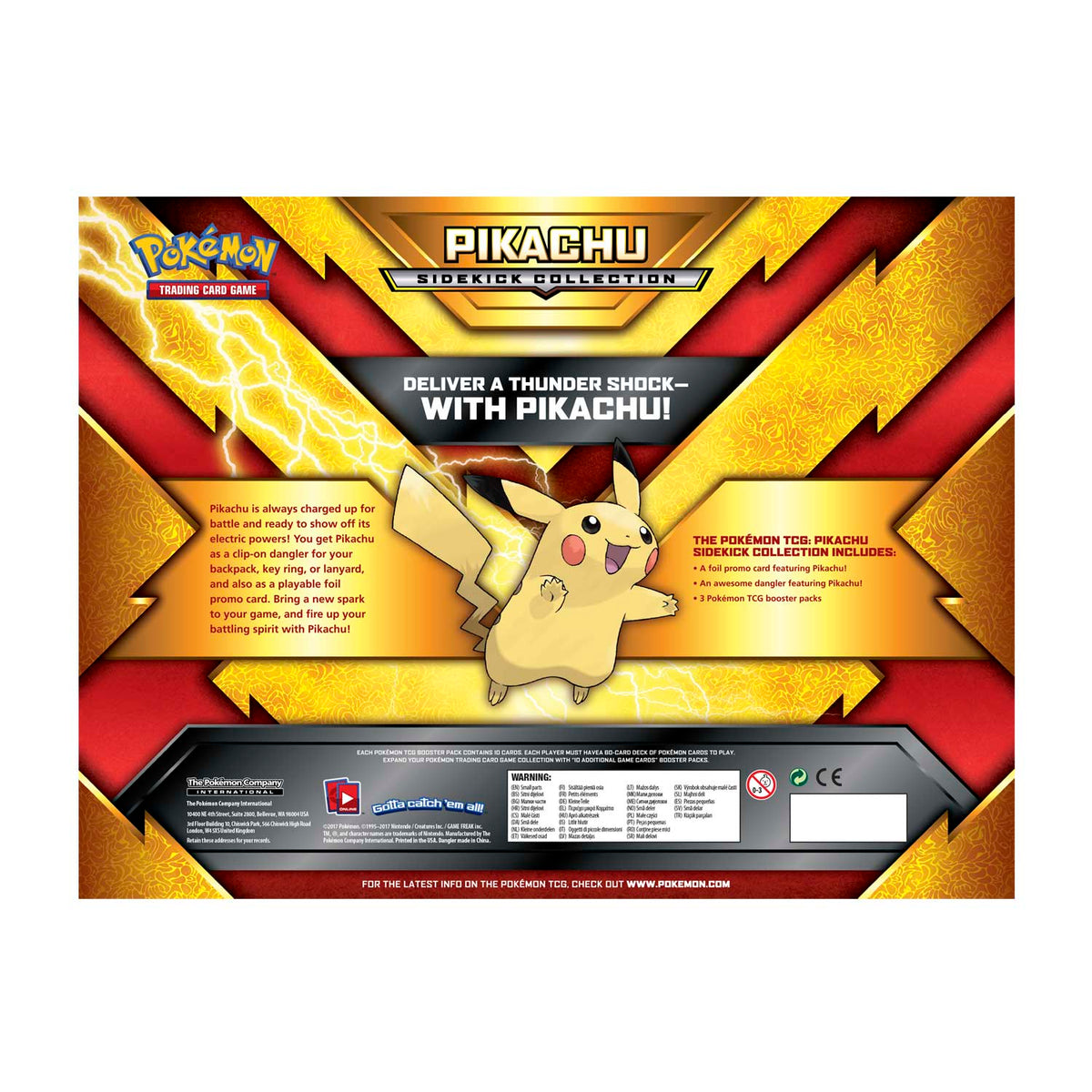 Pokemon TCG: Pikachu Sidekick Collection Card Game Pokemon   