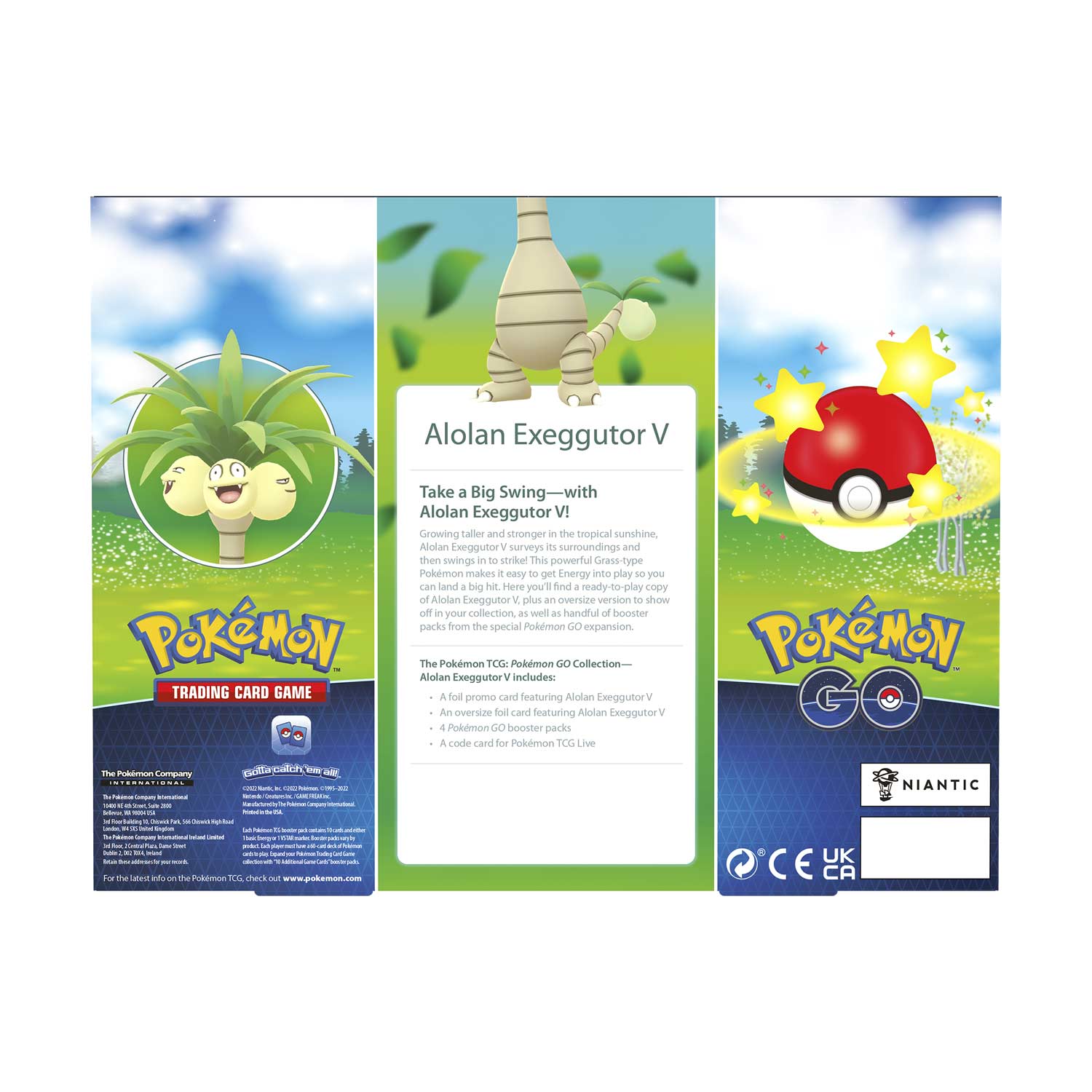 Pokemon TCG: Pokemon GO Collection - Alolan Exeggutor V Card Game Pokemon
