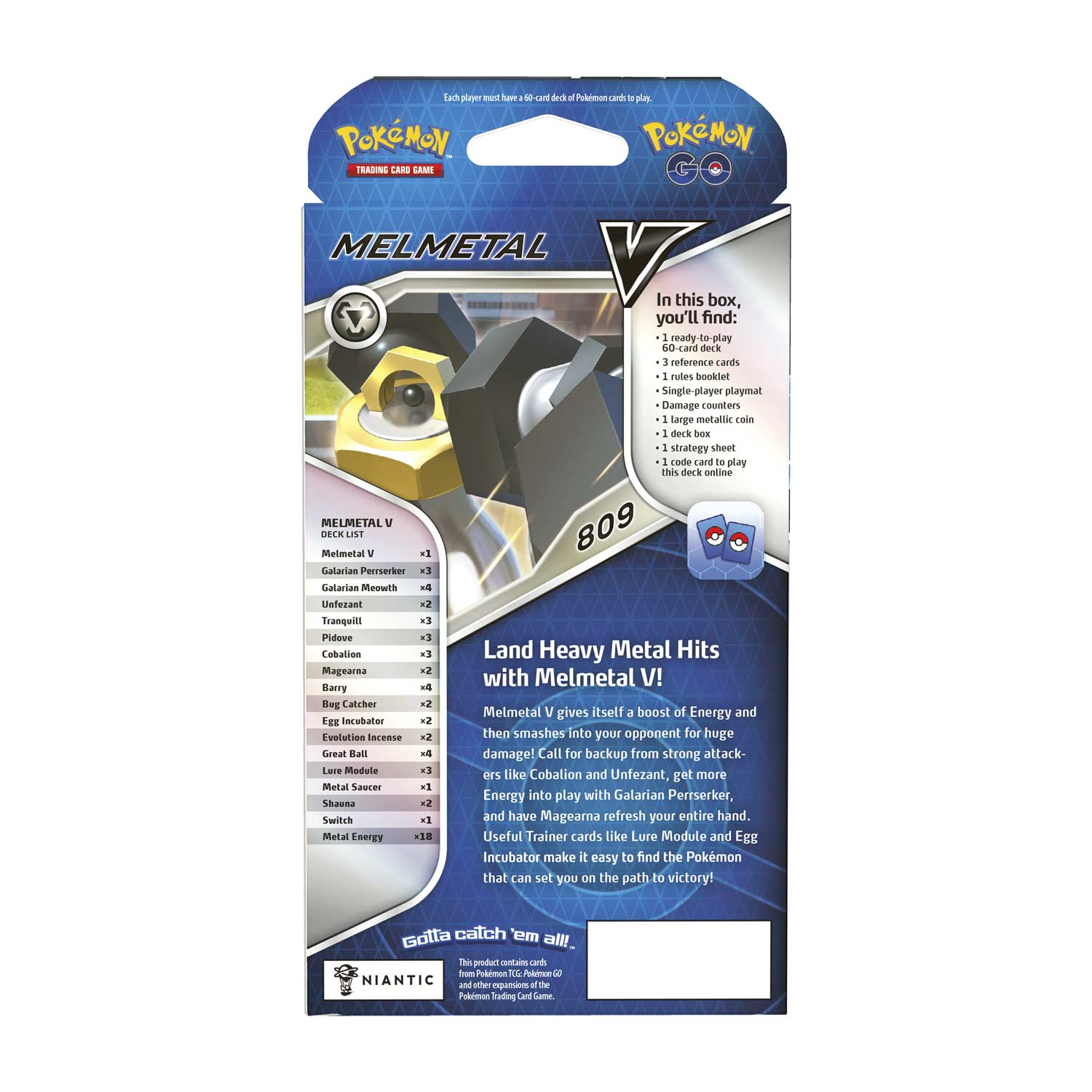 Pokemon TCG: Pokemon GO Melmetal V Battle Deck Card Game Pokemon   