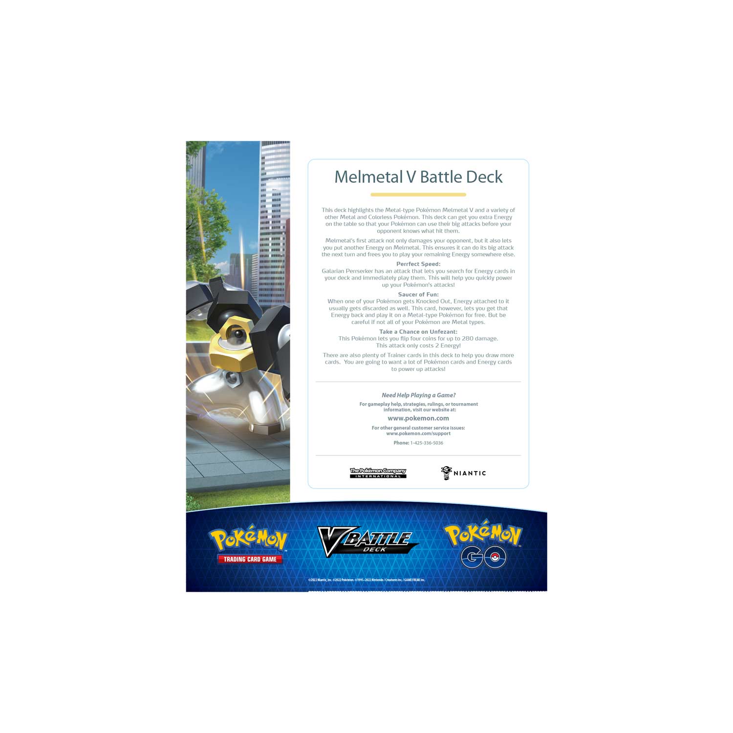 Pokemon TCG: Pokemon GO Melmetal V Battle Deck Card Game Pokemon   