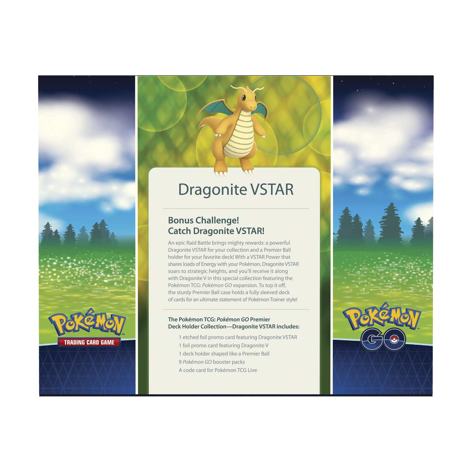 Pokemon TCG: Pokemon GO Premier Deck Holder Collection - Dragonite VSTAR Card Game Pokemon   