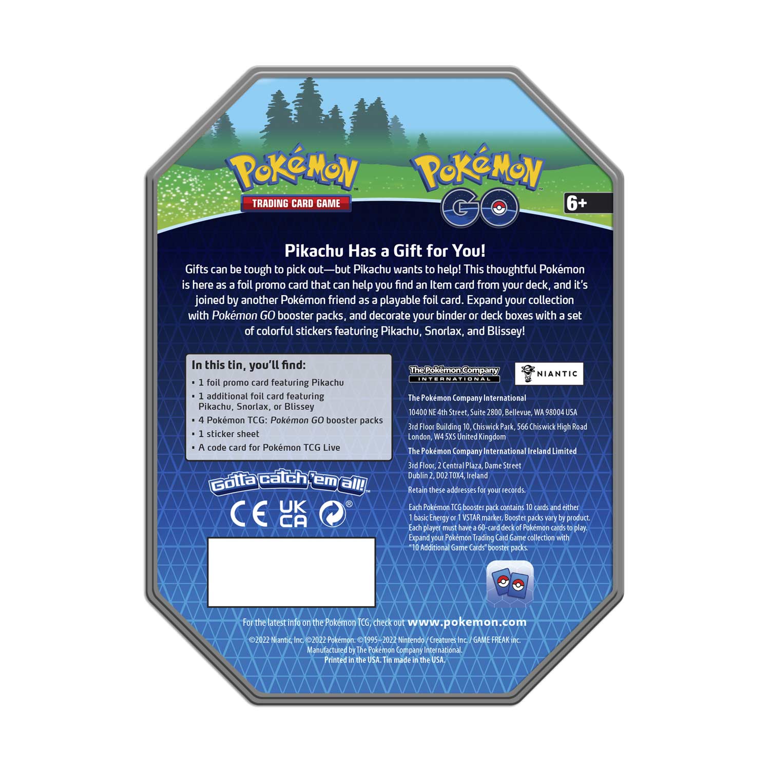 Pokemon TCG: Pokemon GO Tin - Snorlax Card Game Pokemon   