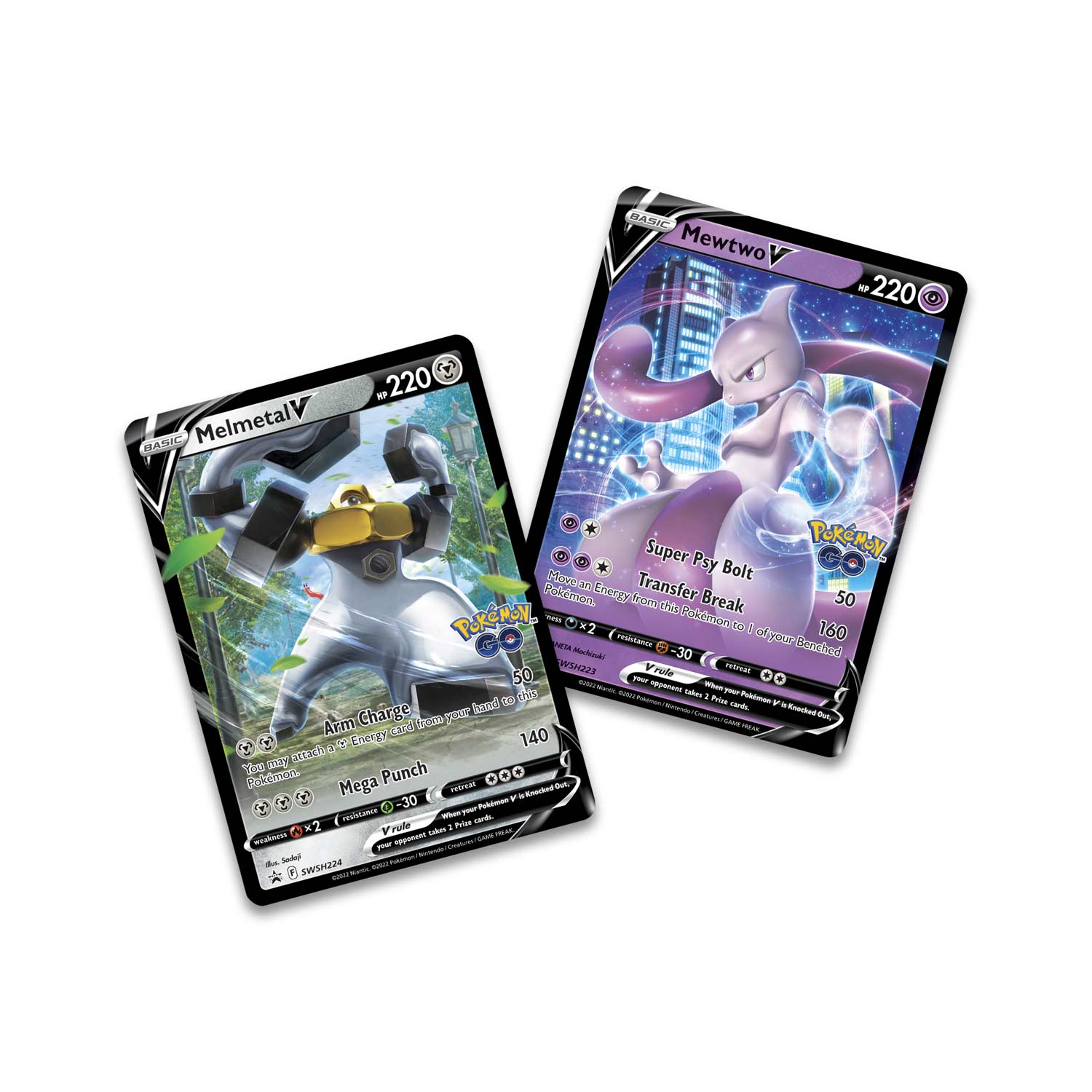 Pokemon TCG: Pokemon GO V Battle Deck - Mewtwo vs. Melmetal Card Game Pokemon   