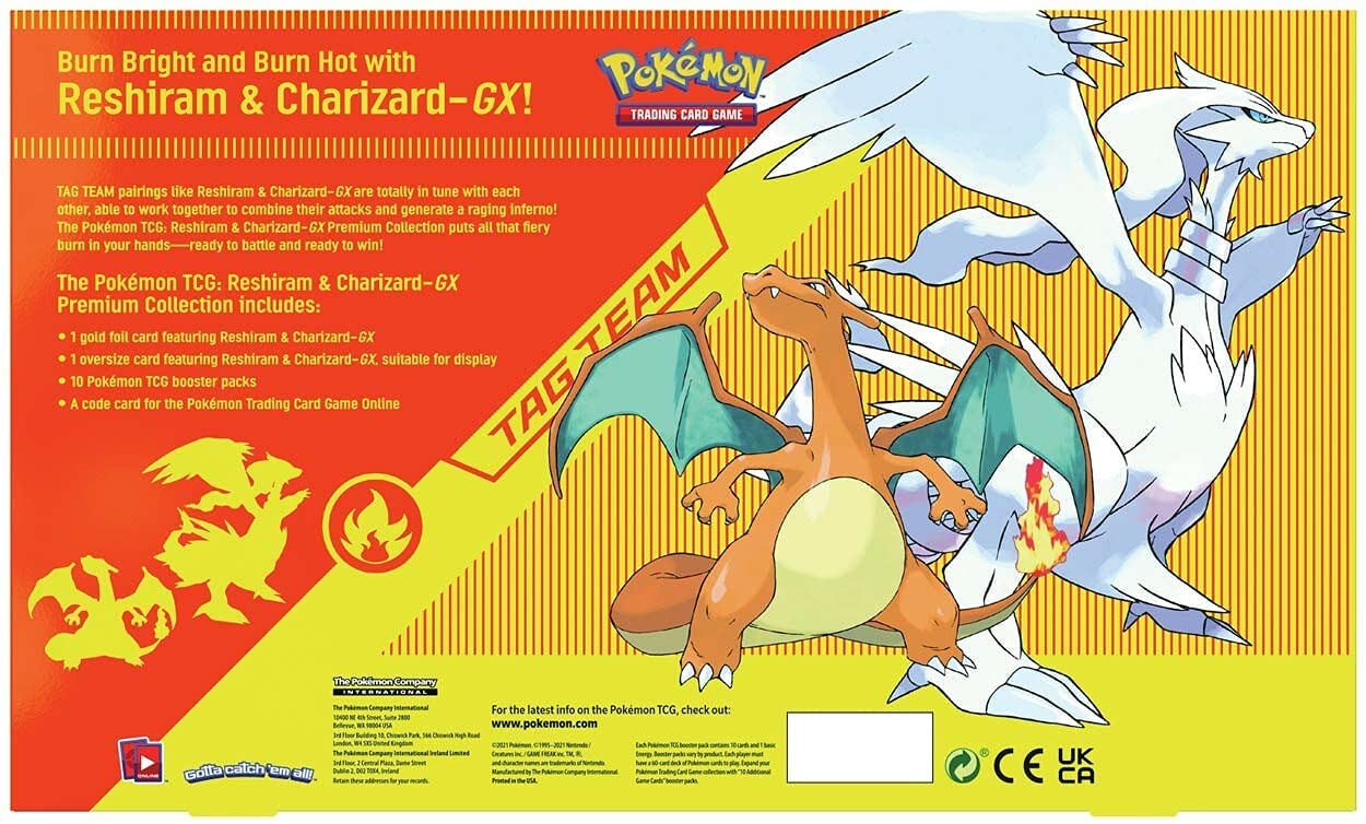 Pokemon TCG: Reshiram & Charizard GX Premium Collection Card Game Pokemon   