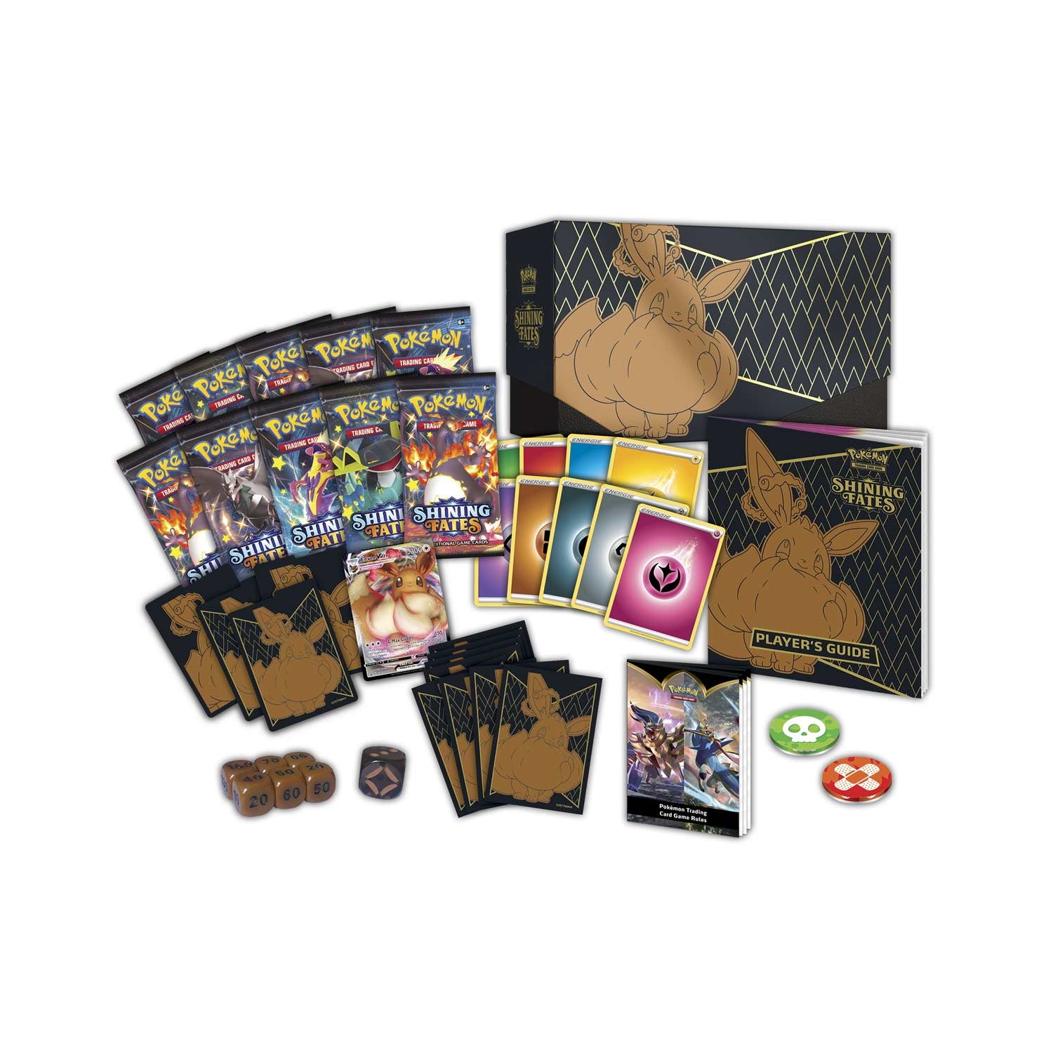 Pokemon TCG: Shining Fates Elite Trainer Box - Eevee Card Game Pokemon
