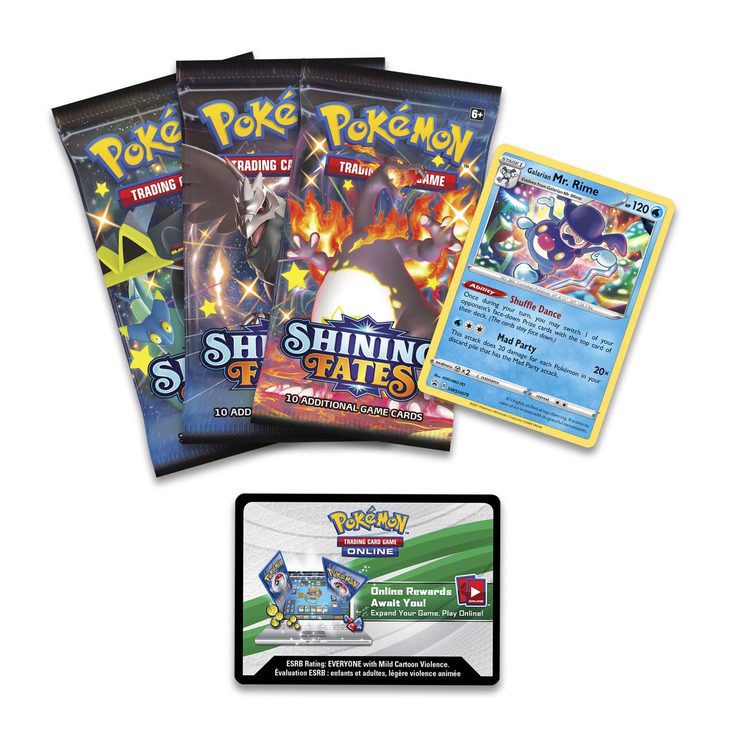 Pokemon TCG: Shining Fates Mad Party Pin Collection Box - Set of 8 Card Game Nintendo