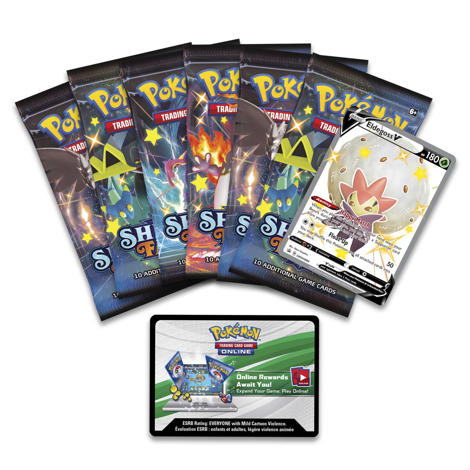 Pokemon TCG: Shining Fates Tin - Eldegoss V Card Game Pokemon