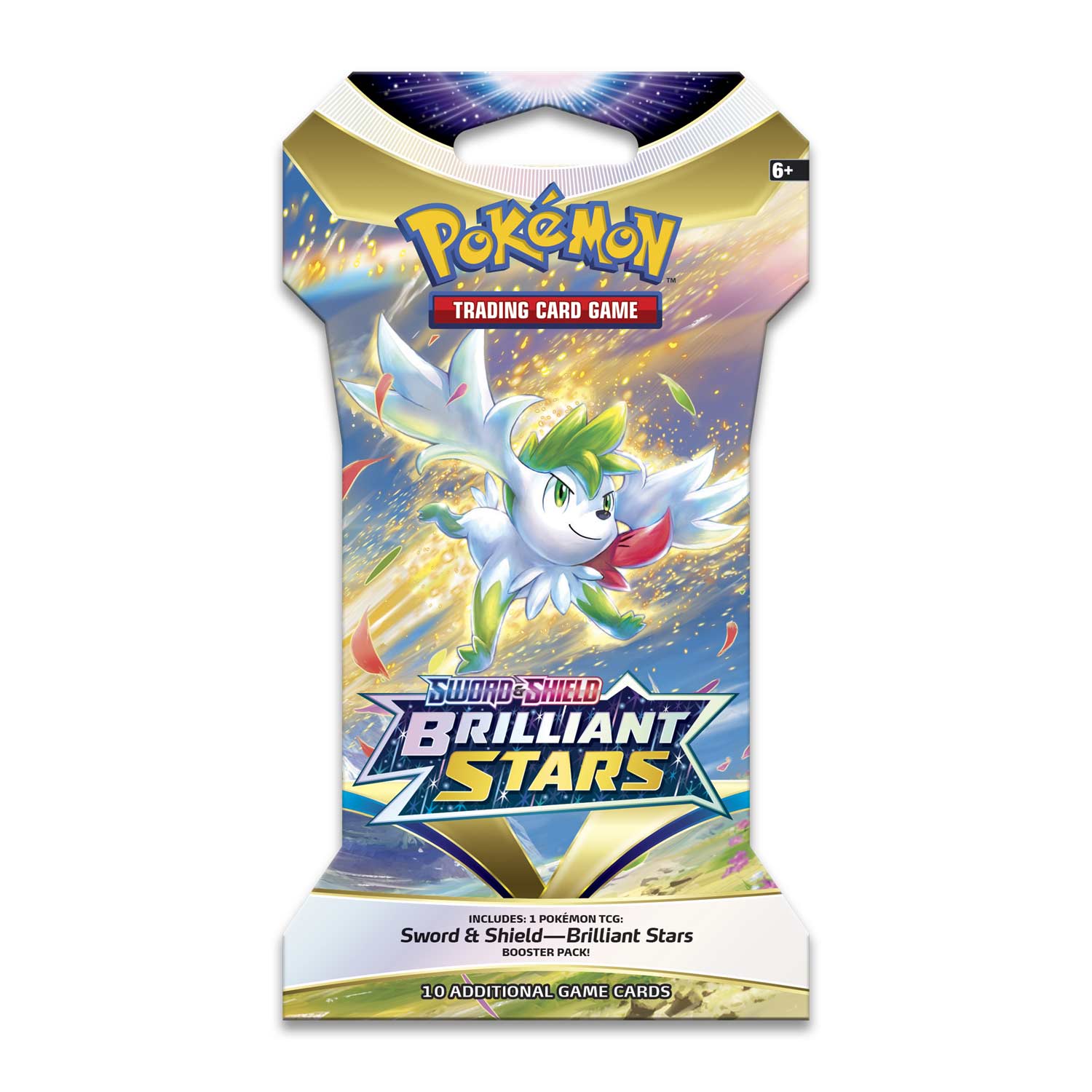 Pokemon TCG: Sword & Shield - Brilliant Stars Sleeved Booster Pack - 10 Cards Card Game Pokemon   