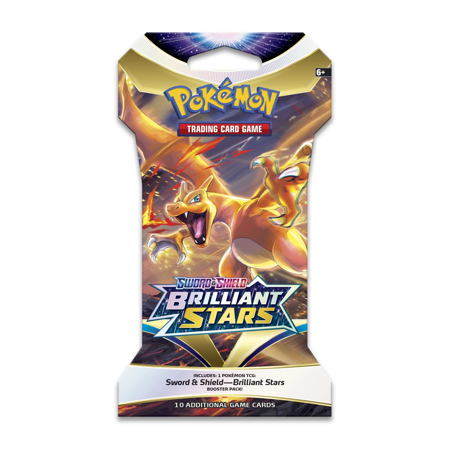 Pokemon TCG: Sword & Shield - Brilliant Stars Sleeved Booster Pack - 10 Cards Card Game Pokemon   