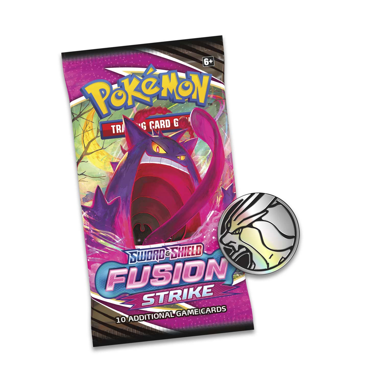 Pokemon TCG: Sword & Shield - Fusion Strike 3 Booster Packs - Coin & Eevee Promo Card Card Game Pokemon   