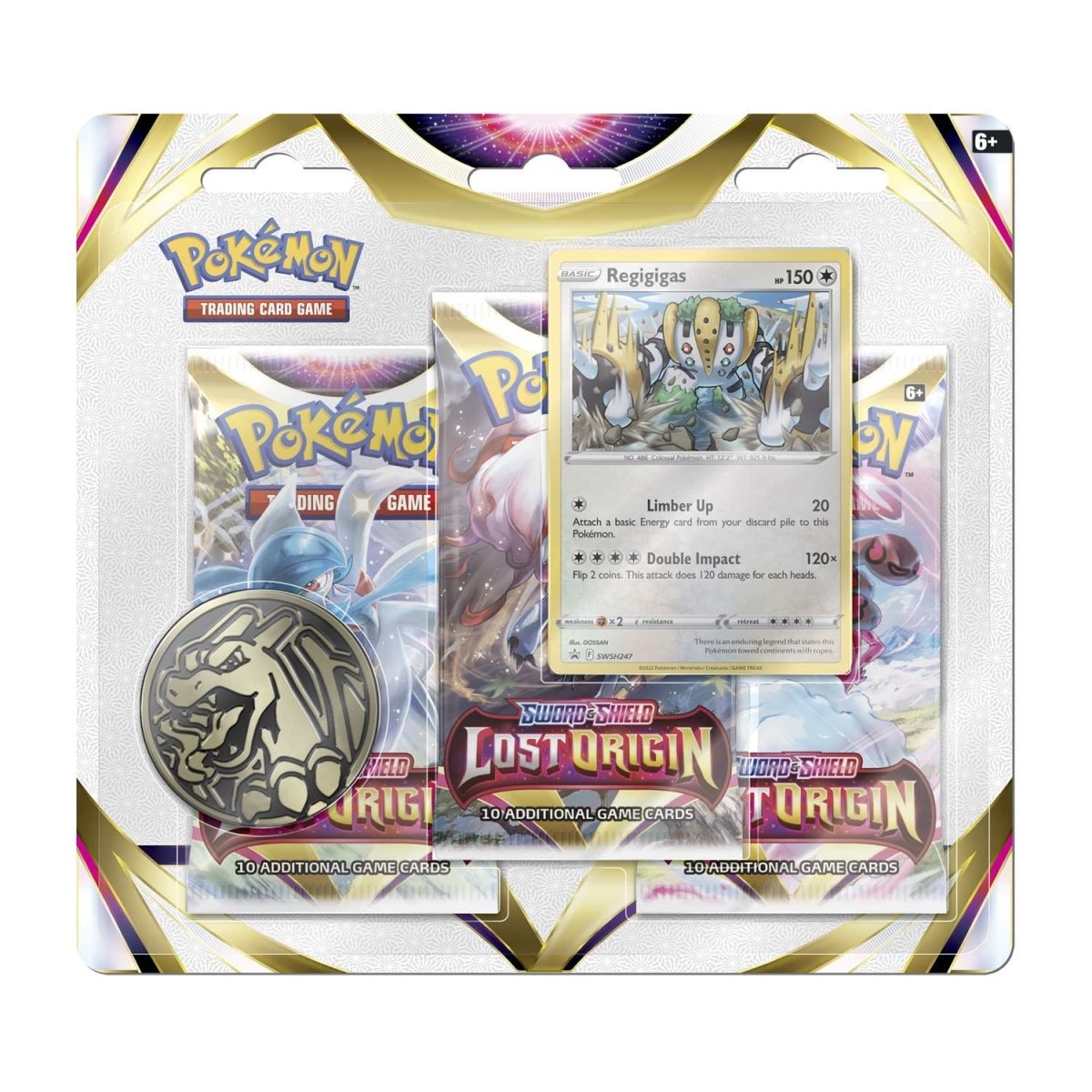 Pokemon TCG: Sword & Shield - Lost Origin Blister Pack - 3 Booster Packs Card Game Pokemon   