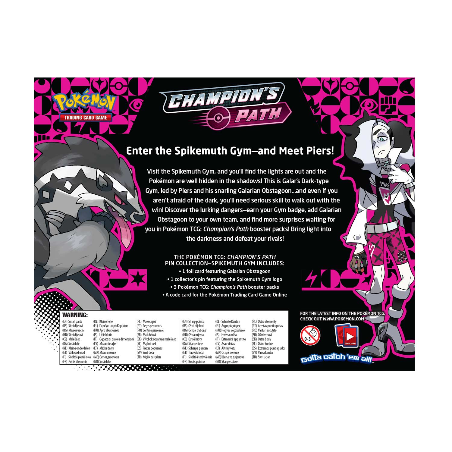 Pokemon TCG Champion's Path: Pin Collection Box - Ballonlea/Spikemuth/Hammerlocke Card Game Pokemon