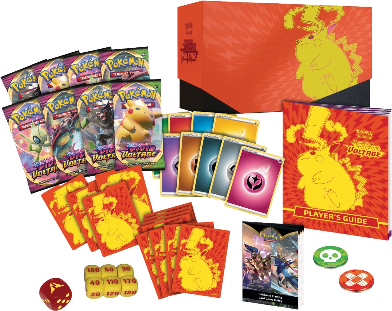 Pokemon TCG: Sword & Shield Vivid Voltage Elite Trainer Box Card Game Pokemon