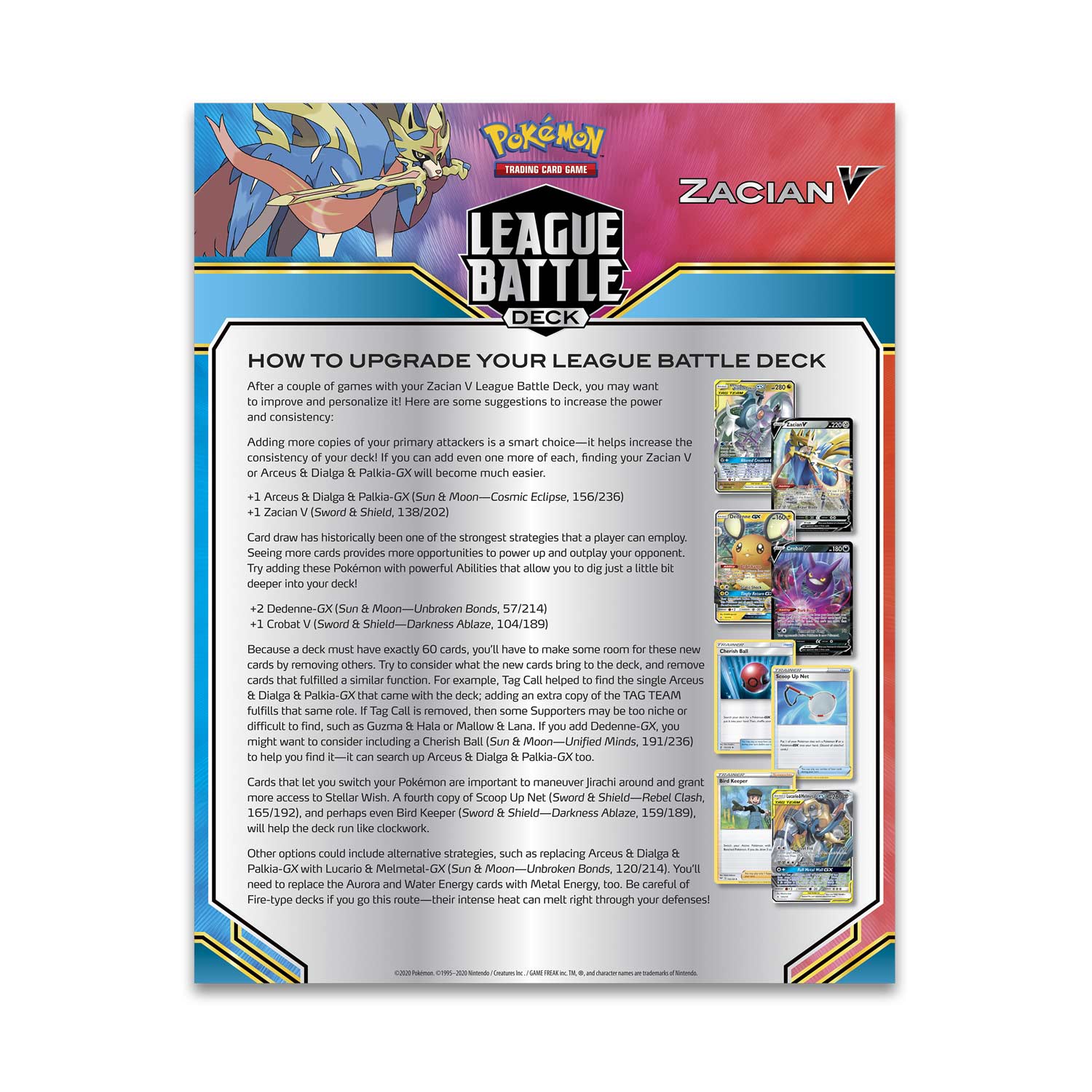 Pokemon TCG: Zacian V League Battle Deck Card Game Nintendo   