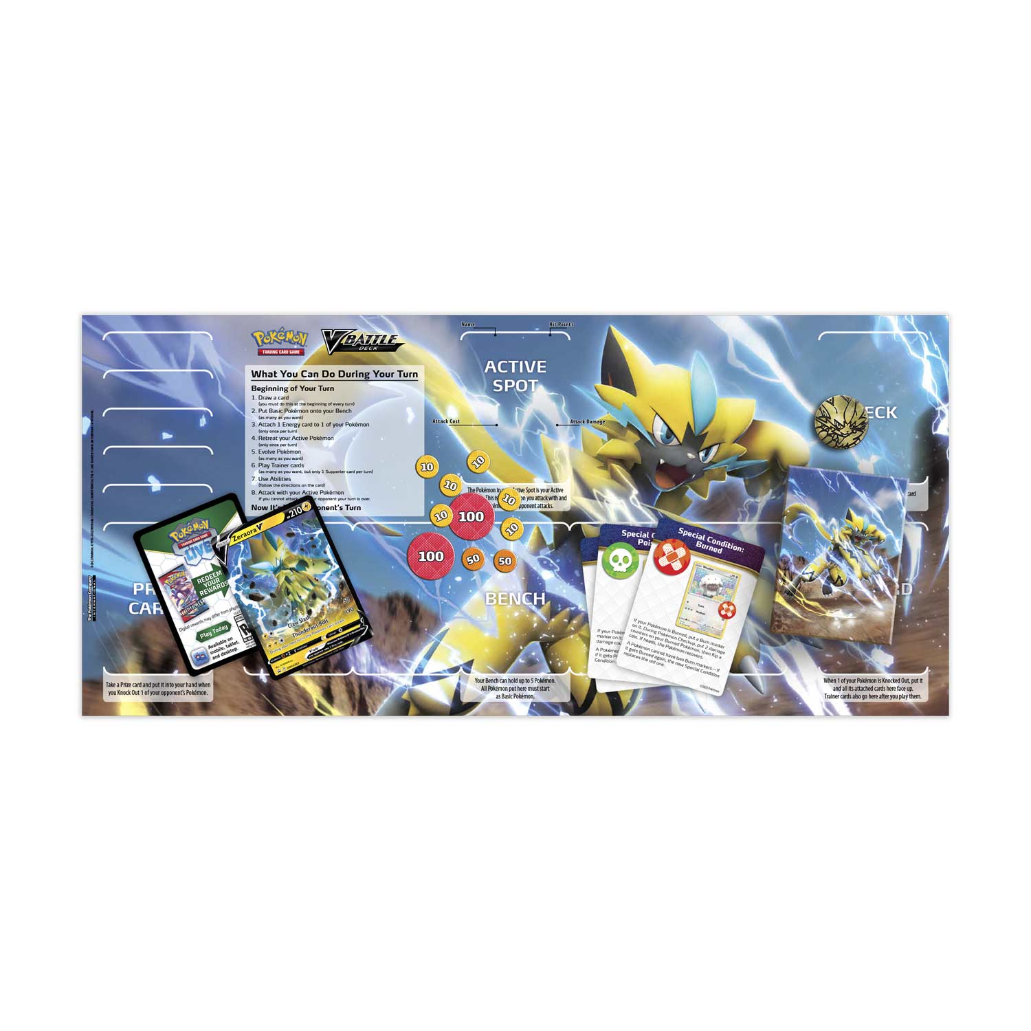 Pokemon TCG: Zeraora V Battle Deck Card Game Pokemon   