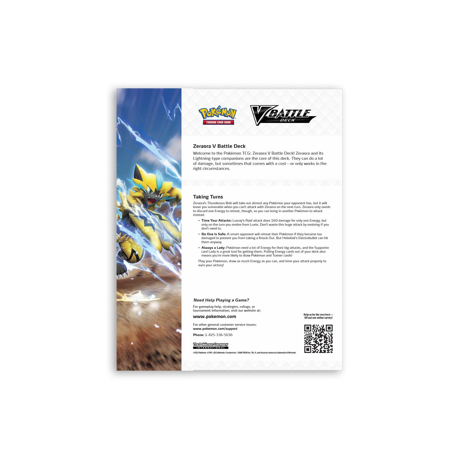 Pokemon TCG: Zeraora V Battle Deck Card Game Pokemon   