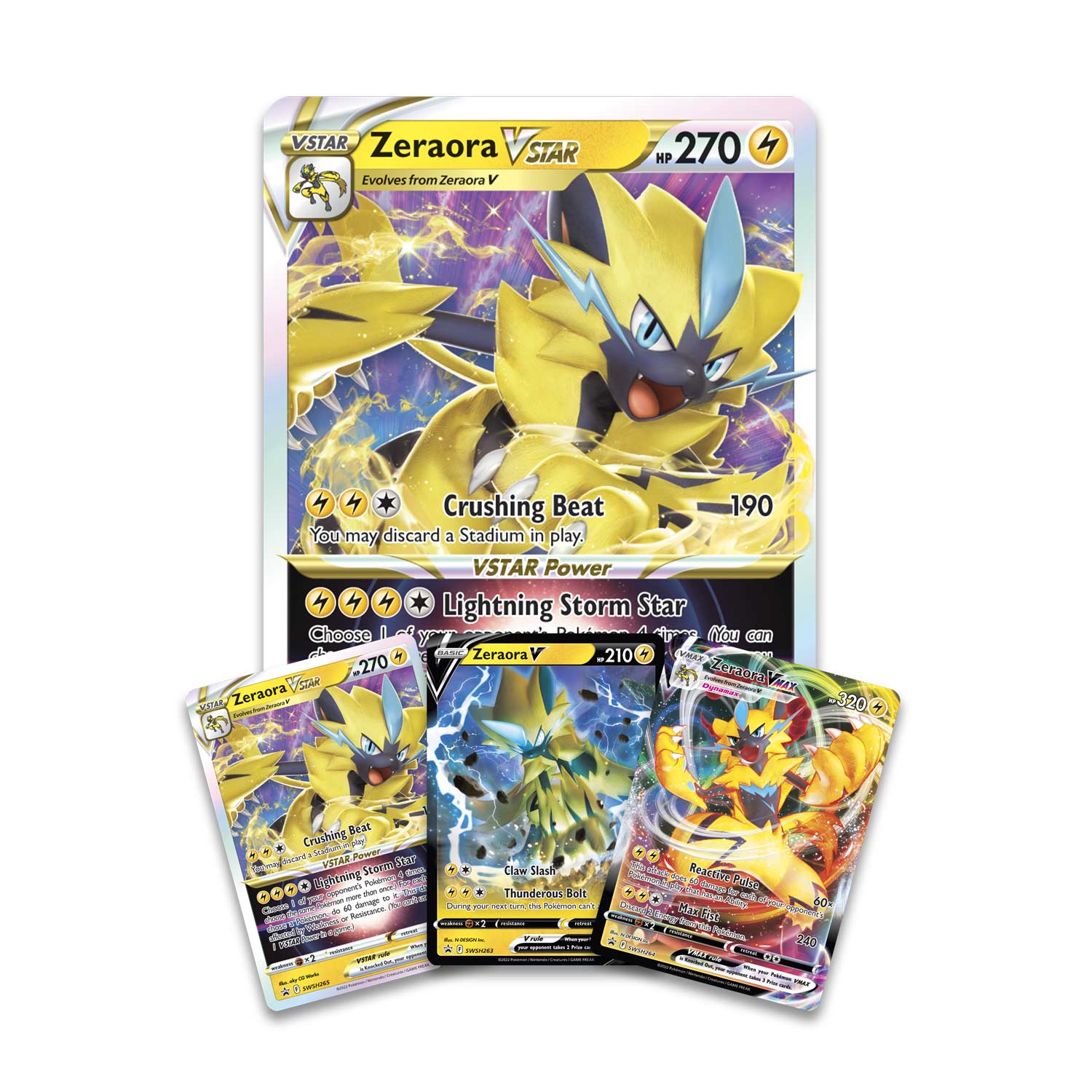 Pokemon TCG: Zeraora VMAX & VSTAR Battle Box Card Game Pokemon   