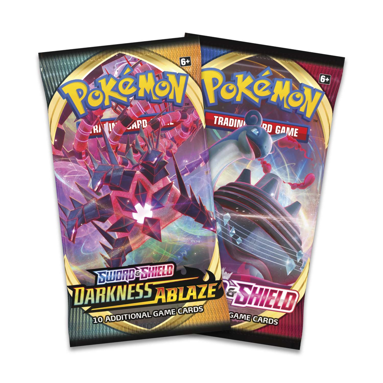 Pokemon TCG: Sword & Shield - Darkness Ablaze Booster Pack w/ Bonus Sword & Shield Booster Pack Card Game Pokemon   