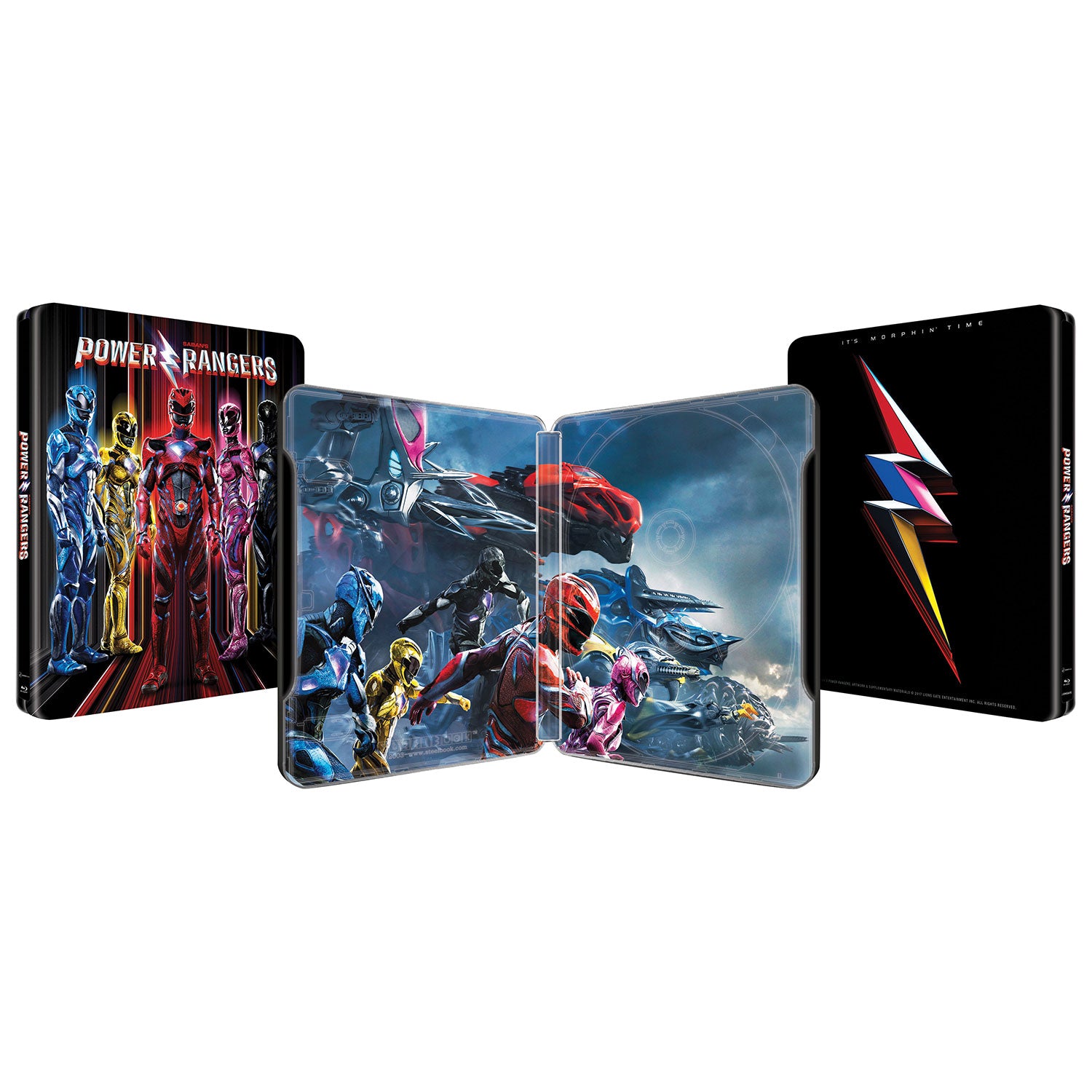 Power Rangers - SteelBook [Blu-Ray + DVD + Digital] DVDs & Blu-Rays Lionsgate Films