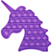 Purple Unicorn Push Pop Bubble Fidget Toy [Sensory Kids Adults Anxiety Stress Relief] Toys & Games Everest   