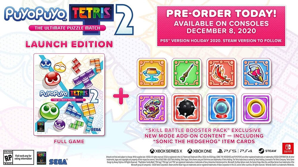 Puyo Puyo Tetris 2 - Launch Edition [Xbox One & Xbox Series X] Xbox ONE / Xbox Series X Video Game SEGA