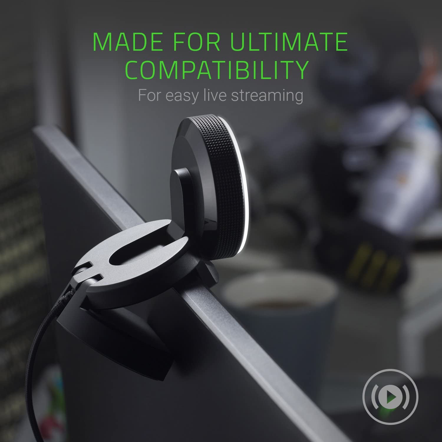 Razer Kiyo Webcam w/ Built-In Ring Light [Electronics] Electronics Razer   