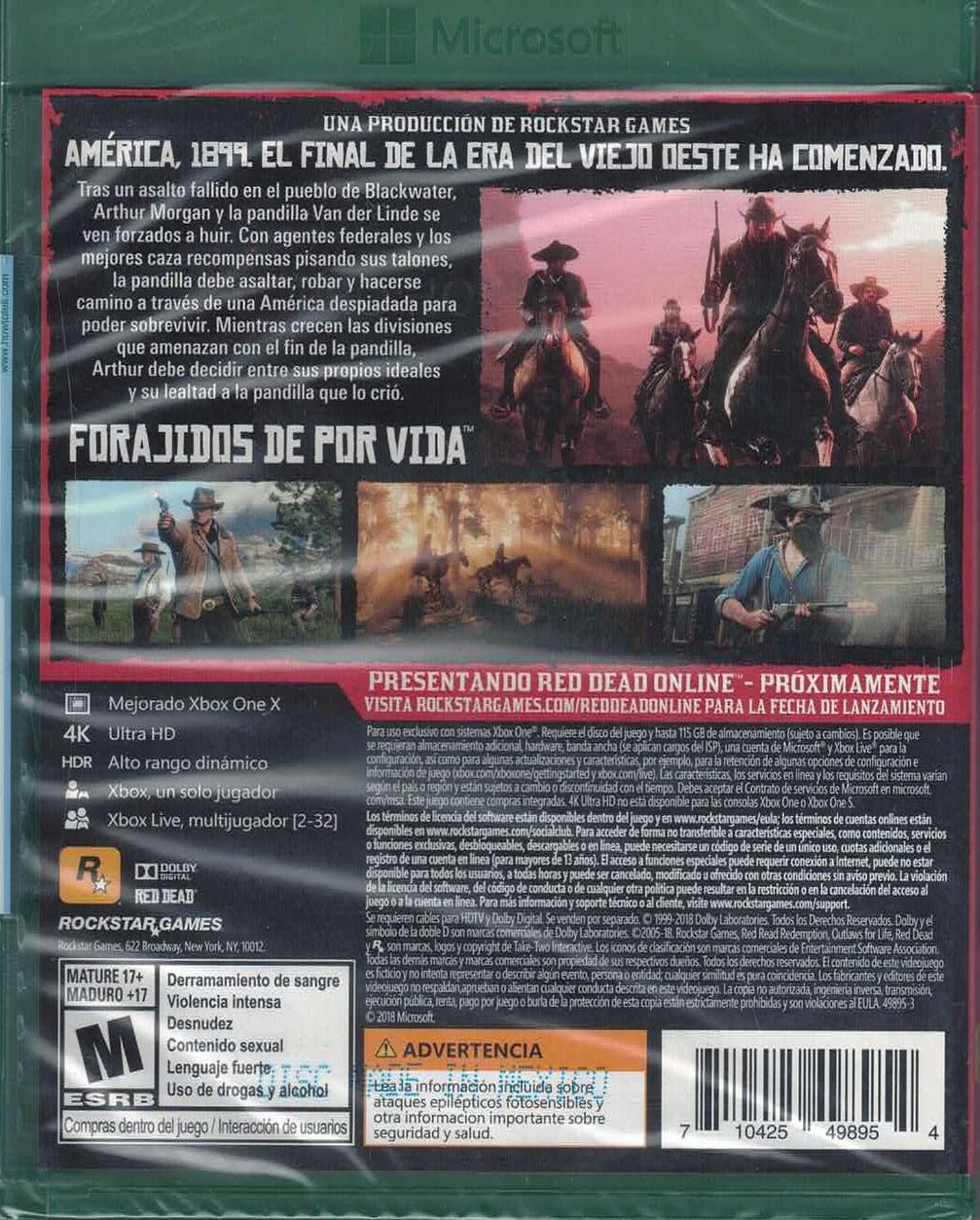 Red Dead Redemption 2 [Xbox One] Xbox One Video Game Rockstar Games   
