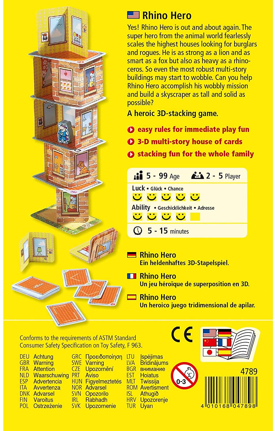 Rhino Hero Card Game HABA   