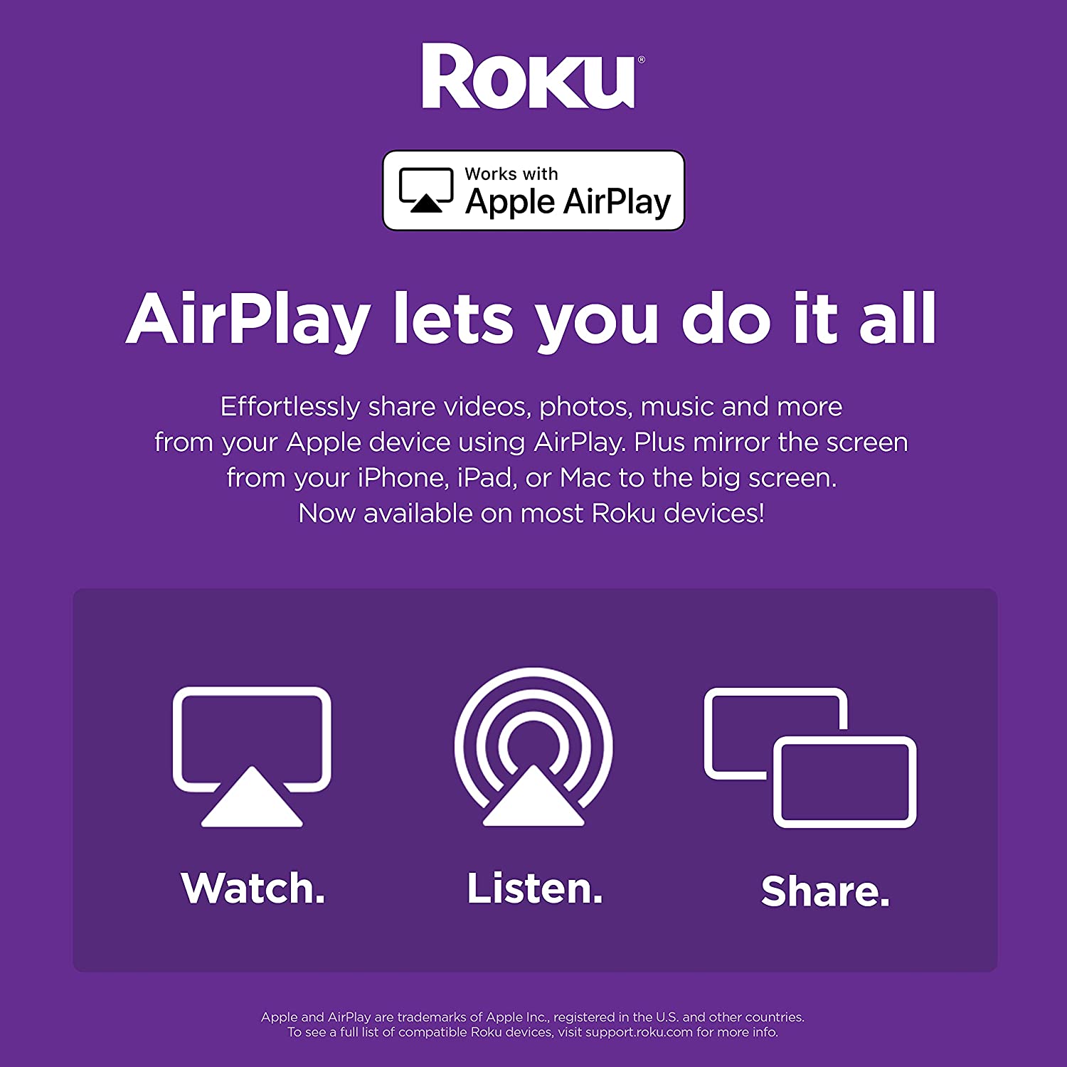Roku Streaming Stick+ - HD/4K/HDR Streaming Device with Long-range Wireless and Roku Voice Remote with TV Controls - 3810R [Electronics] Electronics Roku   