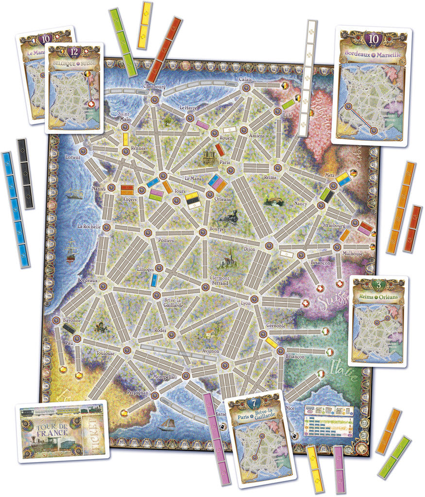 Ticket to Ride Map Collection: Volume 6 – France & Old West [Board Game, 2-6 Players] Board Game Days of Wonder   