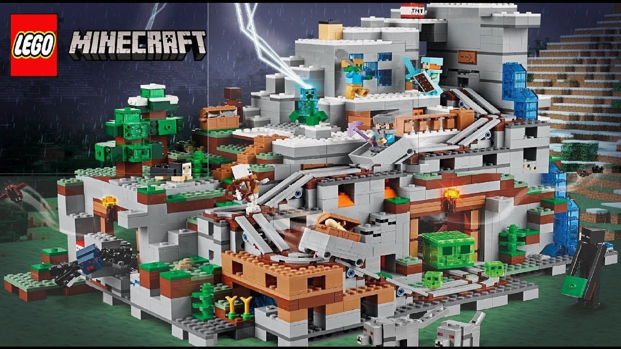 LEGO Minecraft The Mountain Cave 2863 Piece Building Kit [LEGO, #21137] LEGO LEGO   