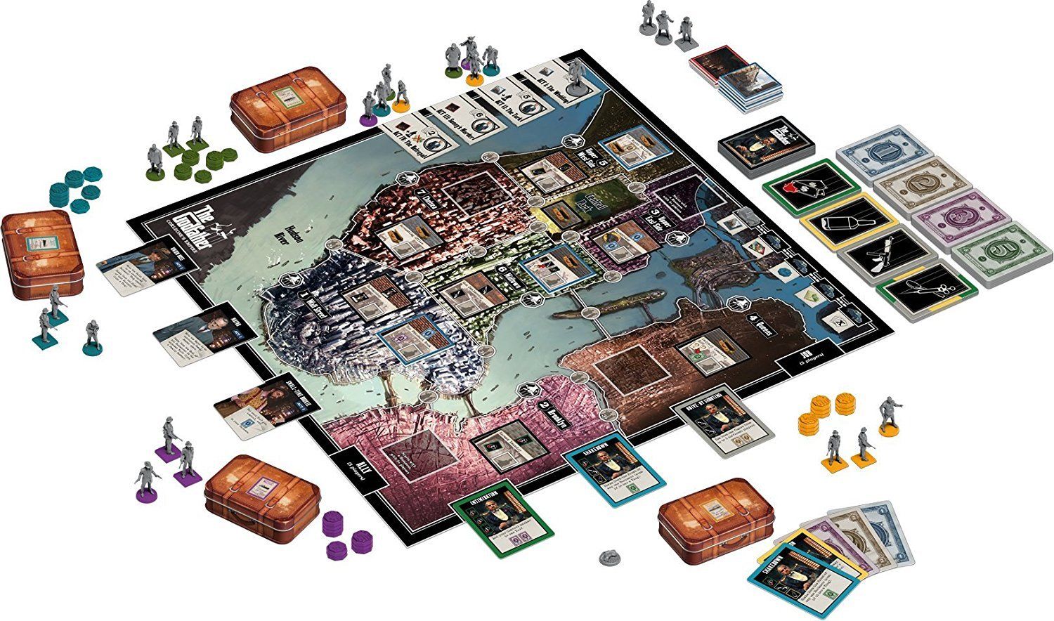 The Godfather: Corleone's Empire [Board Game, 2-5 Players] Board Game Asmodee   