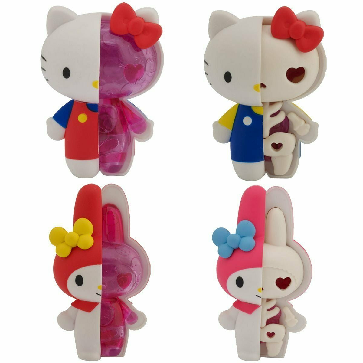 Sanrio Kaitai Fantasy Figures - Hello Kitty & My Melody - 4 Pack Toys & Games Megahouse