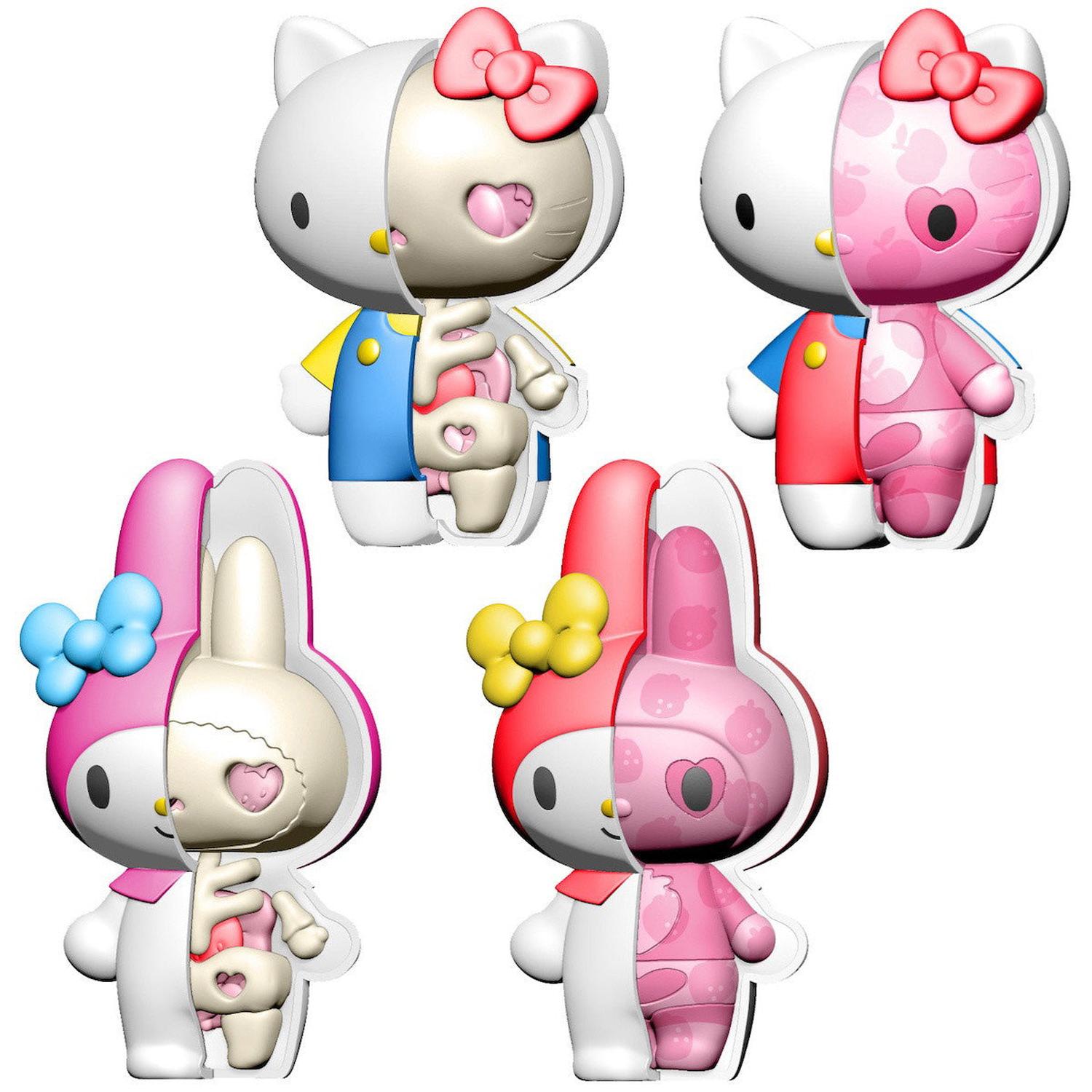 Sanrio Kaitai Fantasy Figures - Hello Kitty & My Melody - 4 Pack Toys & Games Megahouse