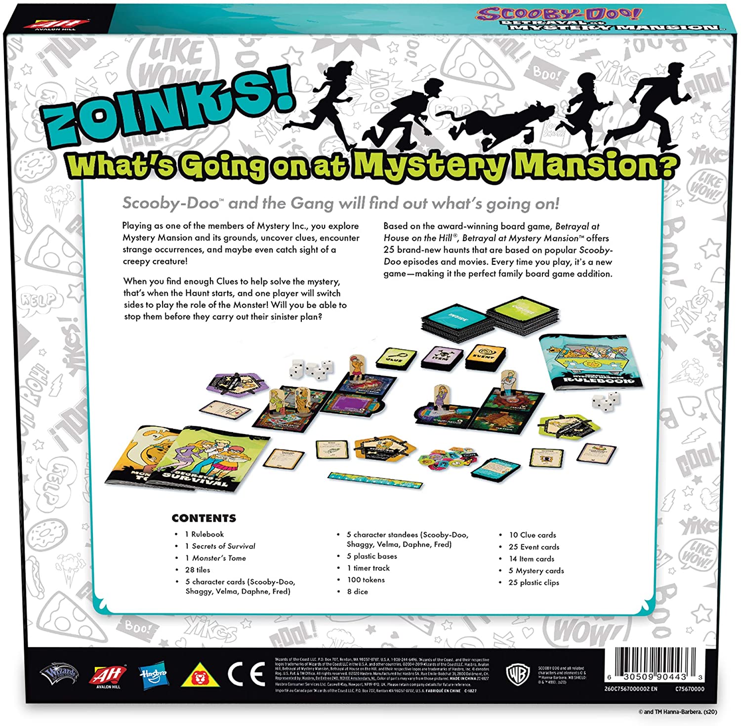 Scooby Doo: Betrayal at Mystery Mansion [Board Game, 3-5 Players] Board Game Avalon Hill Games   