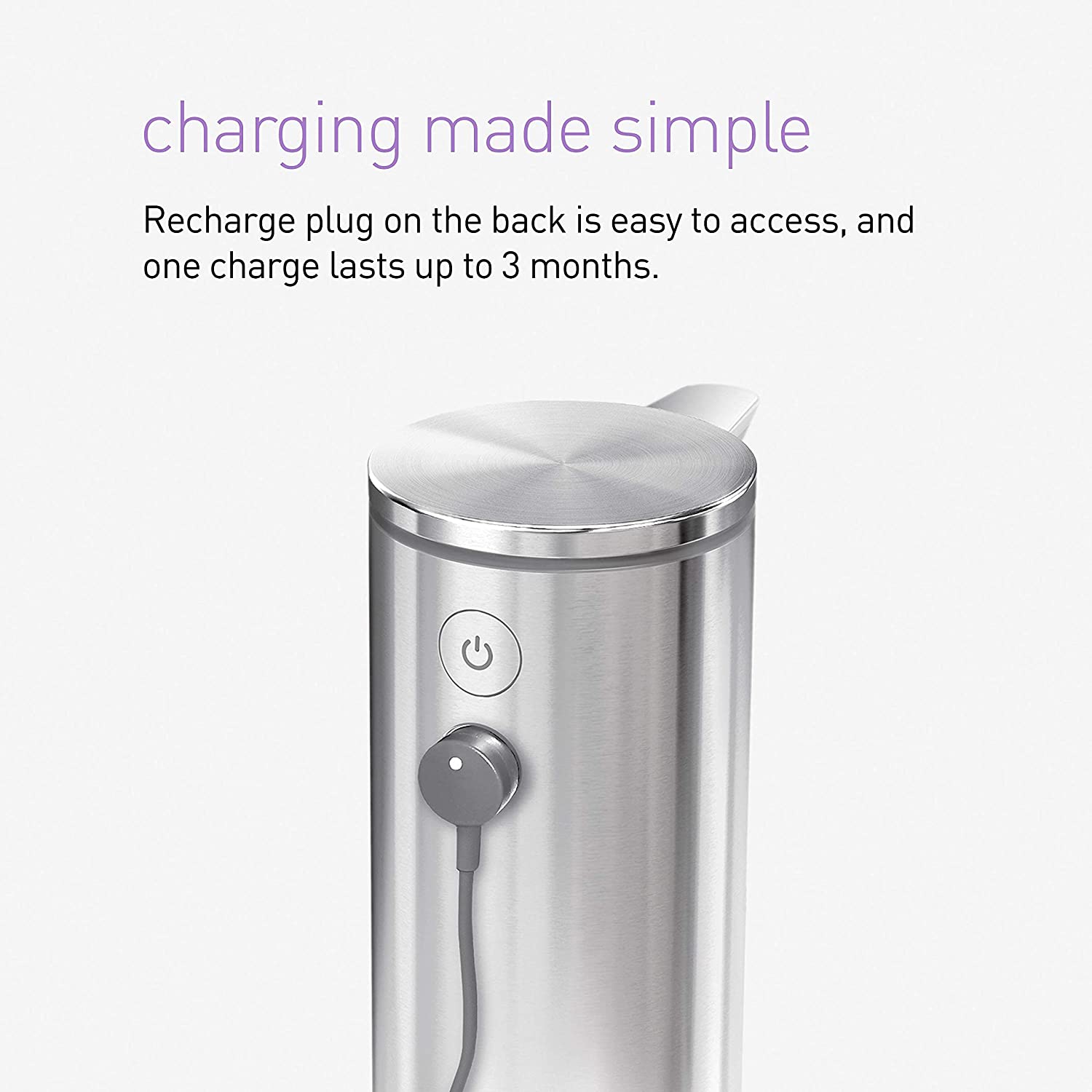 simplehuman 9 oz. Touch-Free Sensor Liquid Soap Pump Dispenser - Brushed Stainless Steel House & Home simplehuman