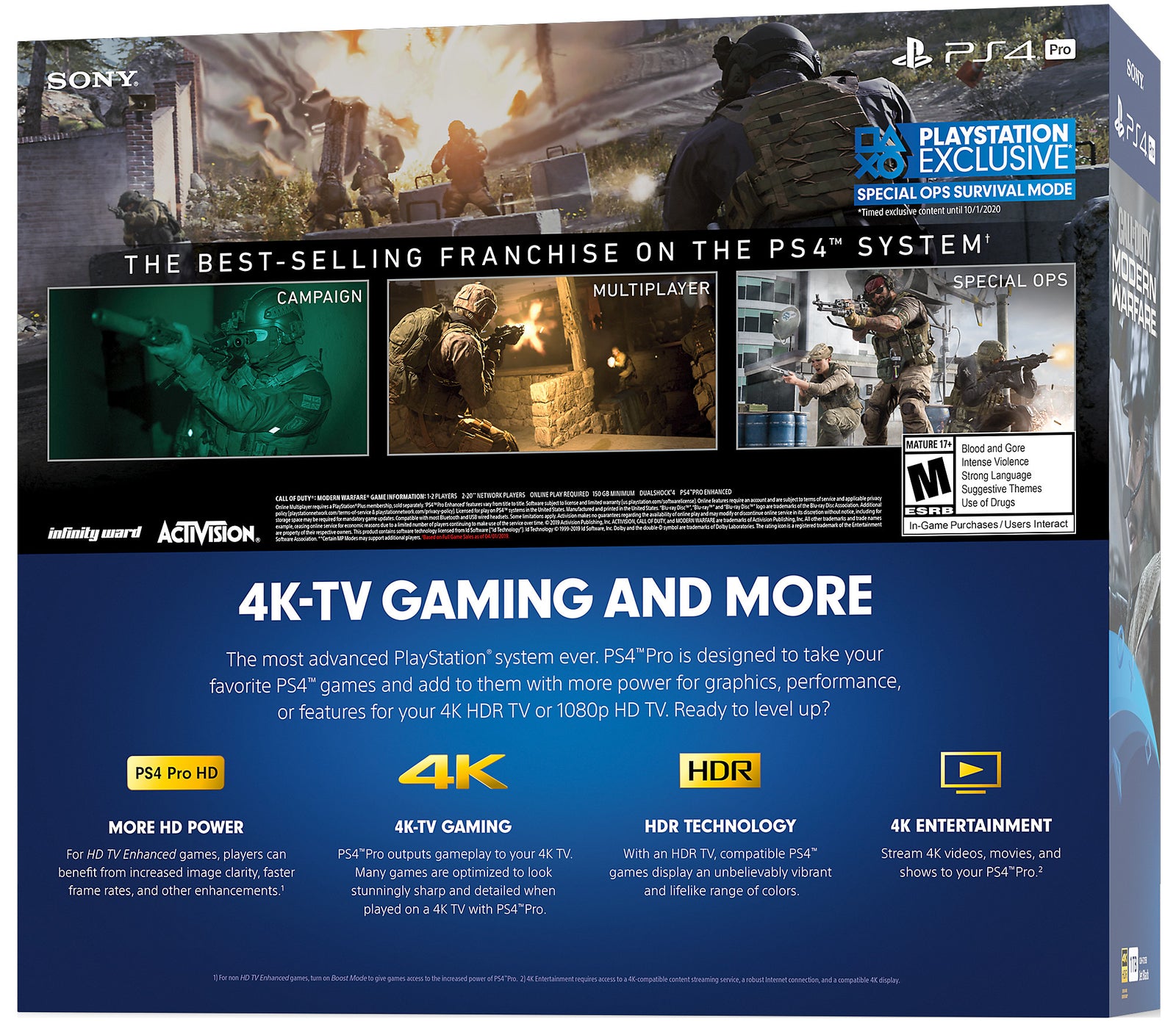 Sony PlayStation 4 Pro Console - Call of Duty: Modern Warfare Bundle Edition - 1TB [PlayStation 4 System] PlayStation 4 Hardware Sony