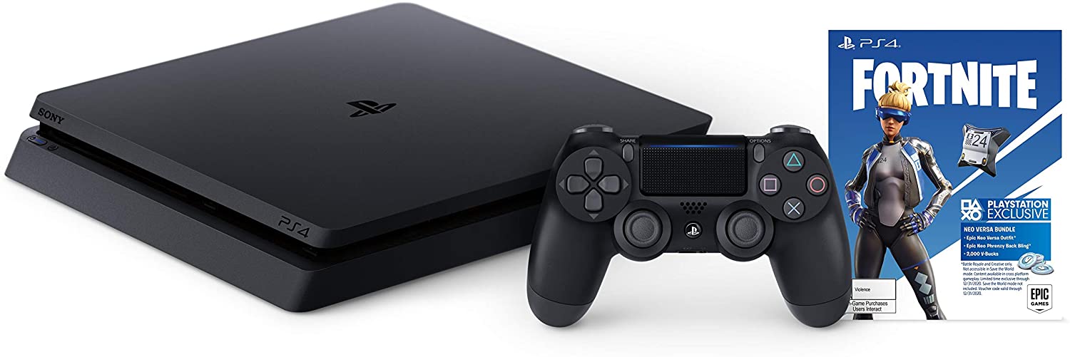 PlayStation 4 Slim Console - Fortnite Neo Versa Bundle - 1TB [PlayStation 4 System] PlayStation 4 Hardware Sony