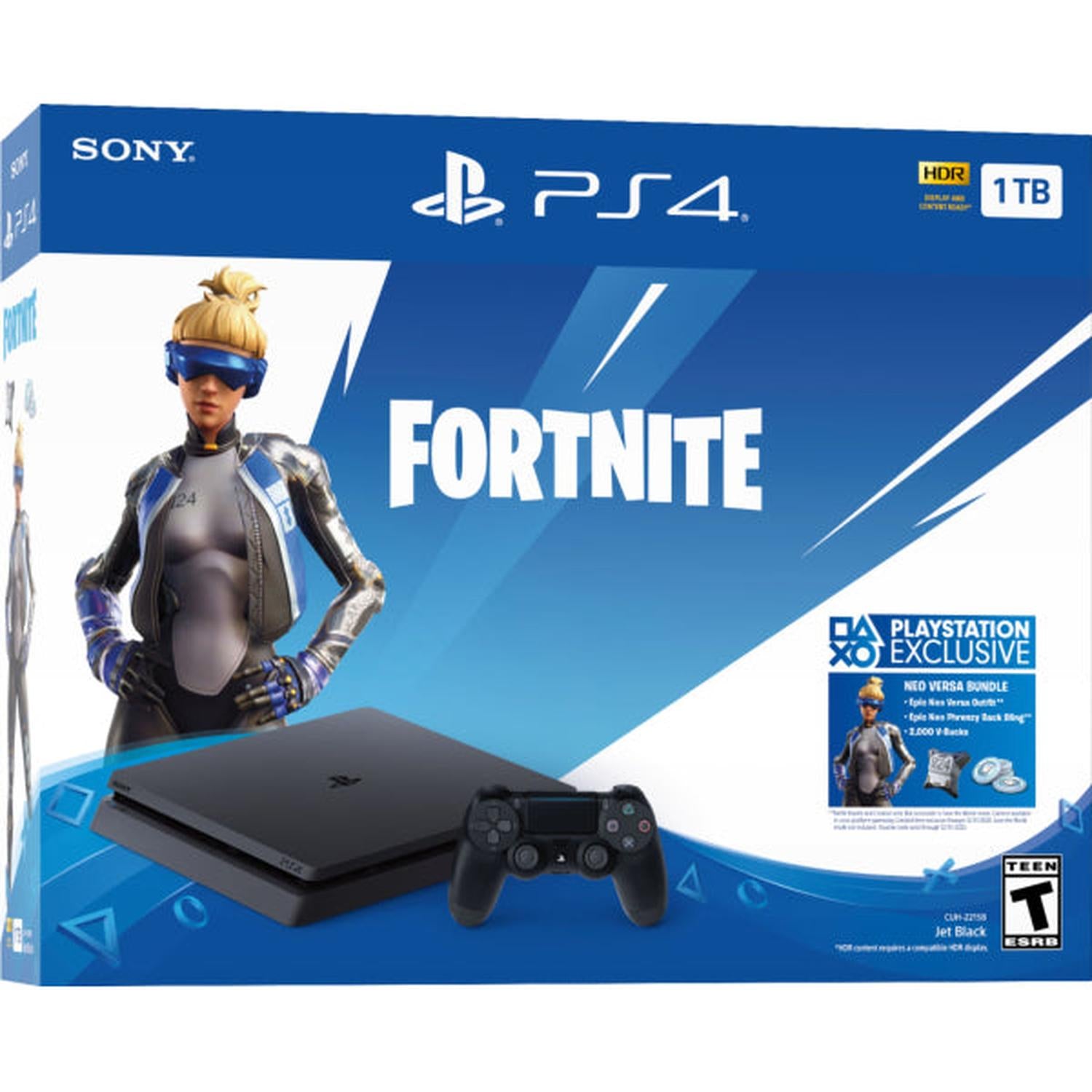 PlayStation 4 Slim Console - Fortnite Neo Versa Bundle - 1TB [PlayStation 4 System] PlayStation 4 Hardware Sony